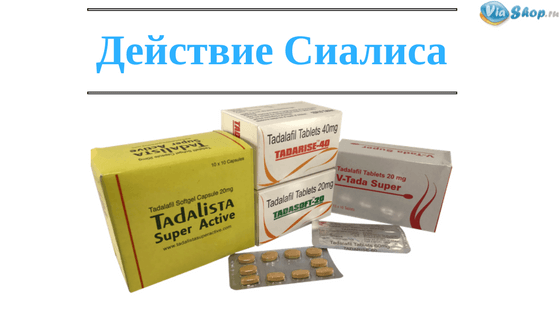Действие сиалиса